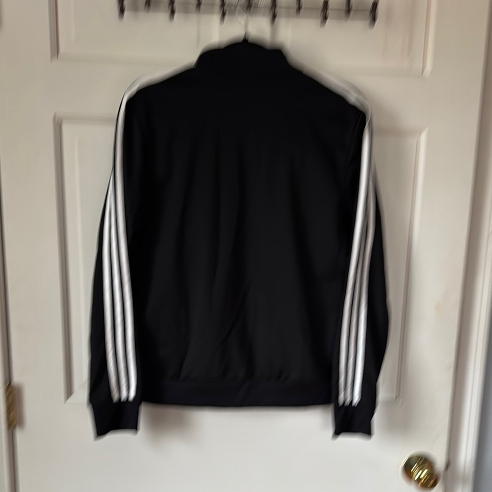 Adidas Retro Black & White Athletic Sweatshirt/Jacket. Size L - Picture 4 of 7